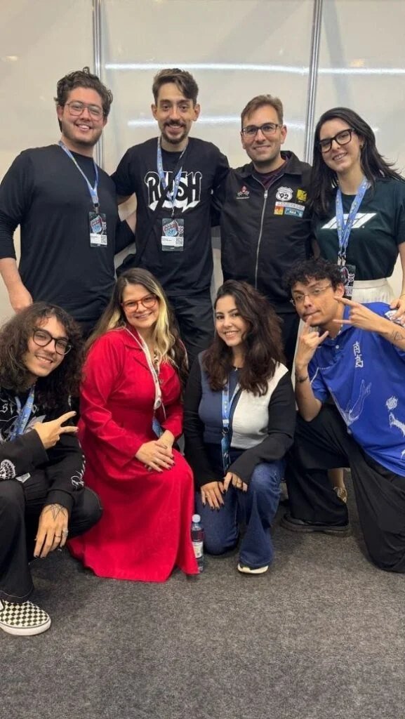 Equipe nos bastidores